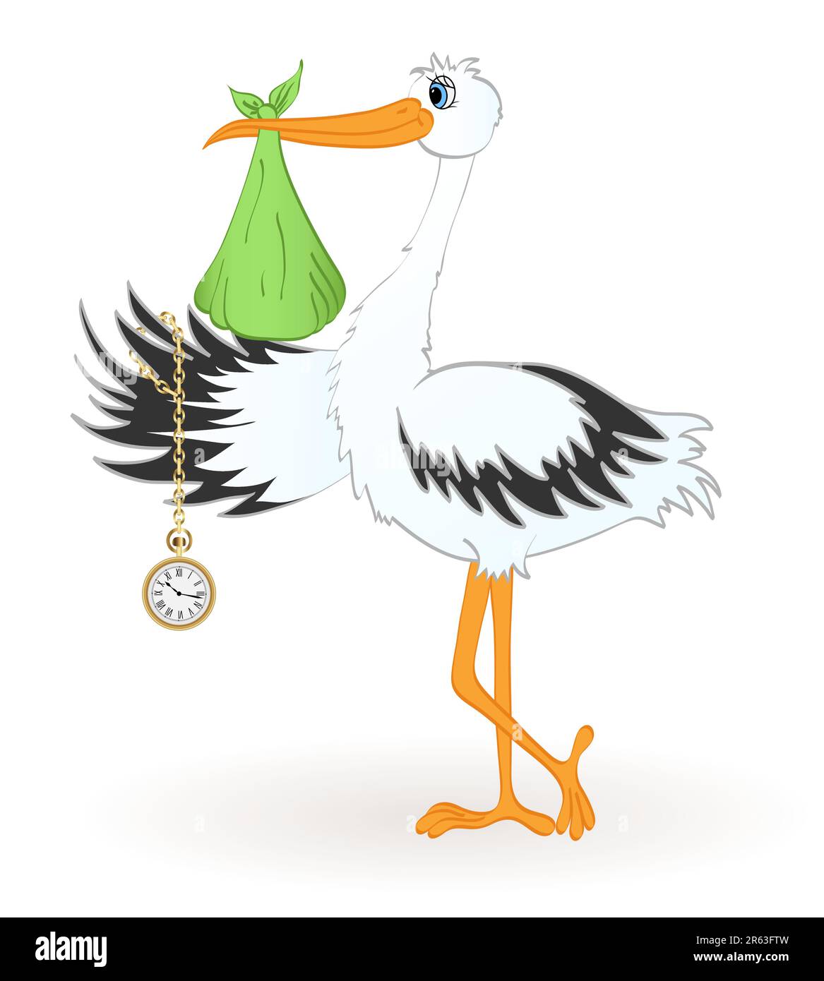 stork clipart boy watching