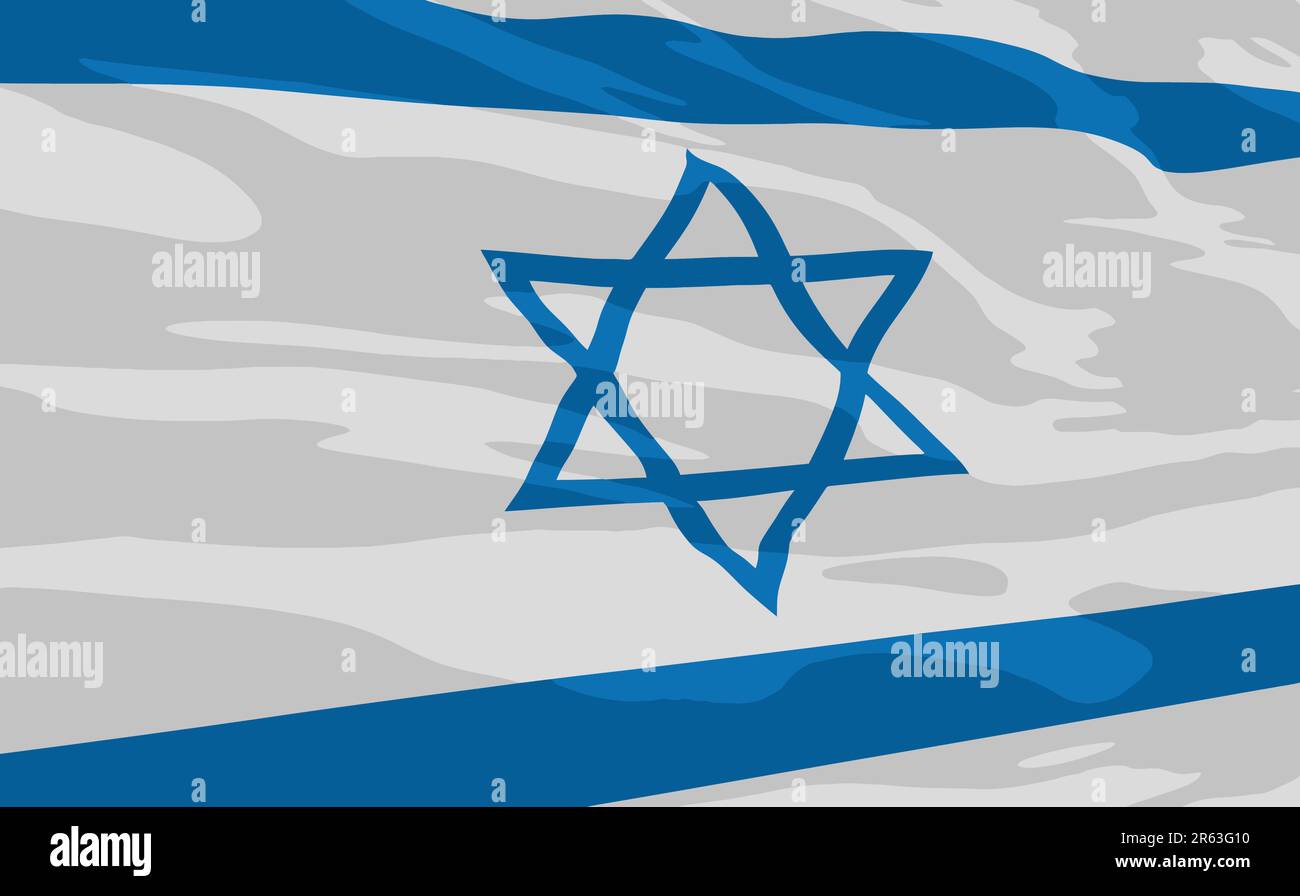 Israel waving flag Stock Vector Images - Alamy