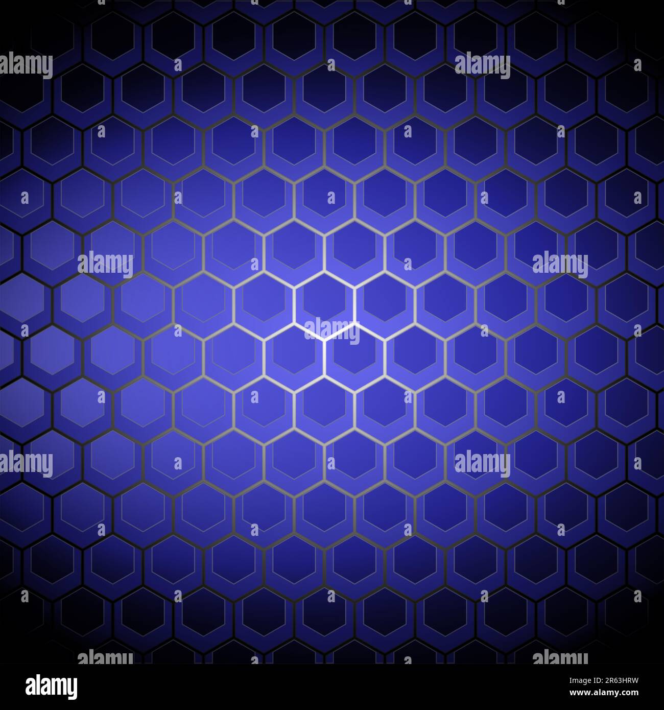 Blue honeycomb background, vector illustration Stock Photo - Alamy