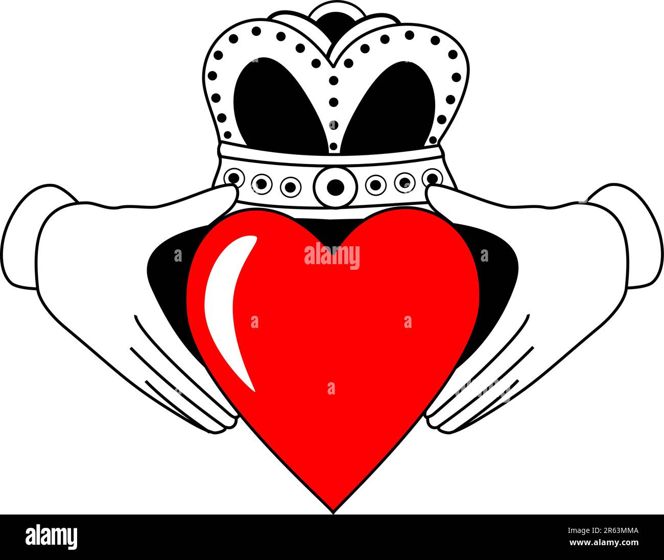 Tribal King And Queen Crown Tattoos