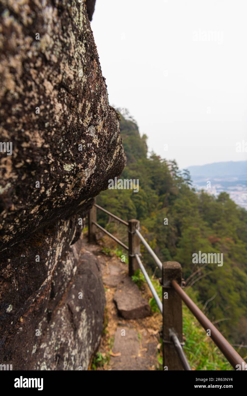 Wuyishan mountains in Fujian Province, China. On the path to DaWang ...
