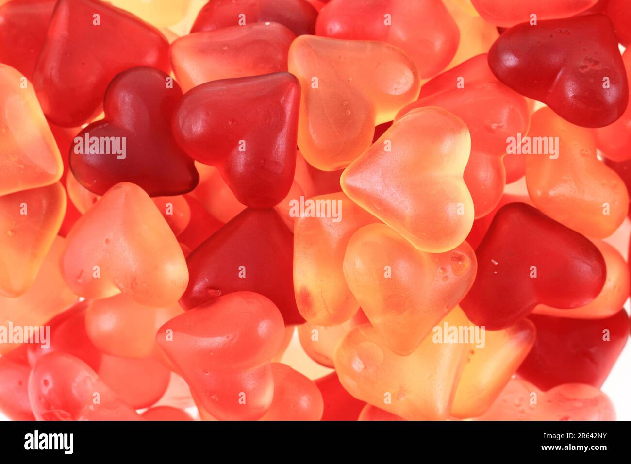 jelly candy hearts texture as nice valentine love background Stock