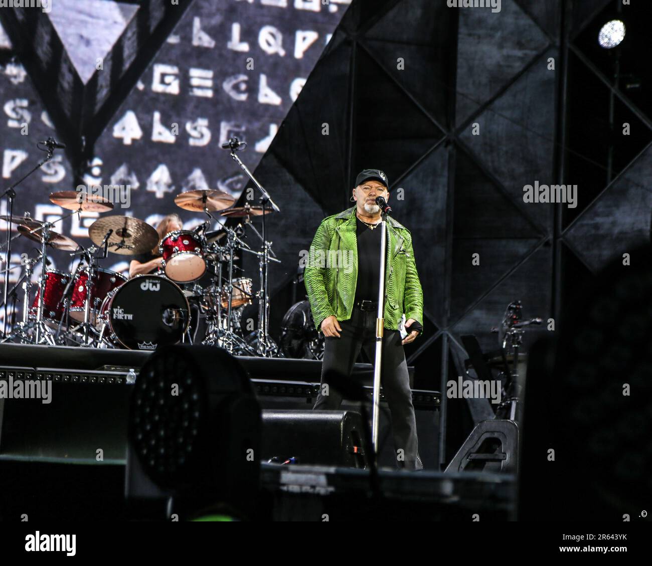 Dall'ara Stadium, Bologna , Italy, June 06, 2023, Vasco Rossi during Vasco Rossi Vasco Live Dall'ara Stadium, Bologna , Italy, June 06, 2023, Vasco Rossi during Vasco Rossi Vasco Live