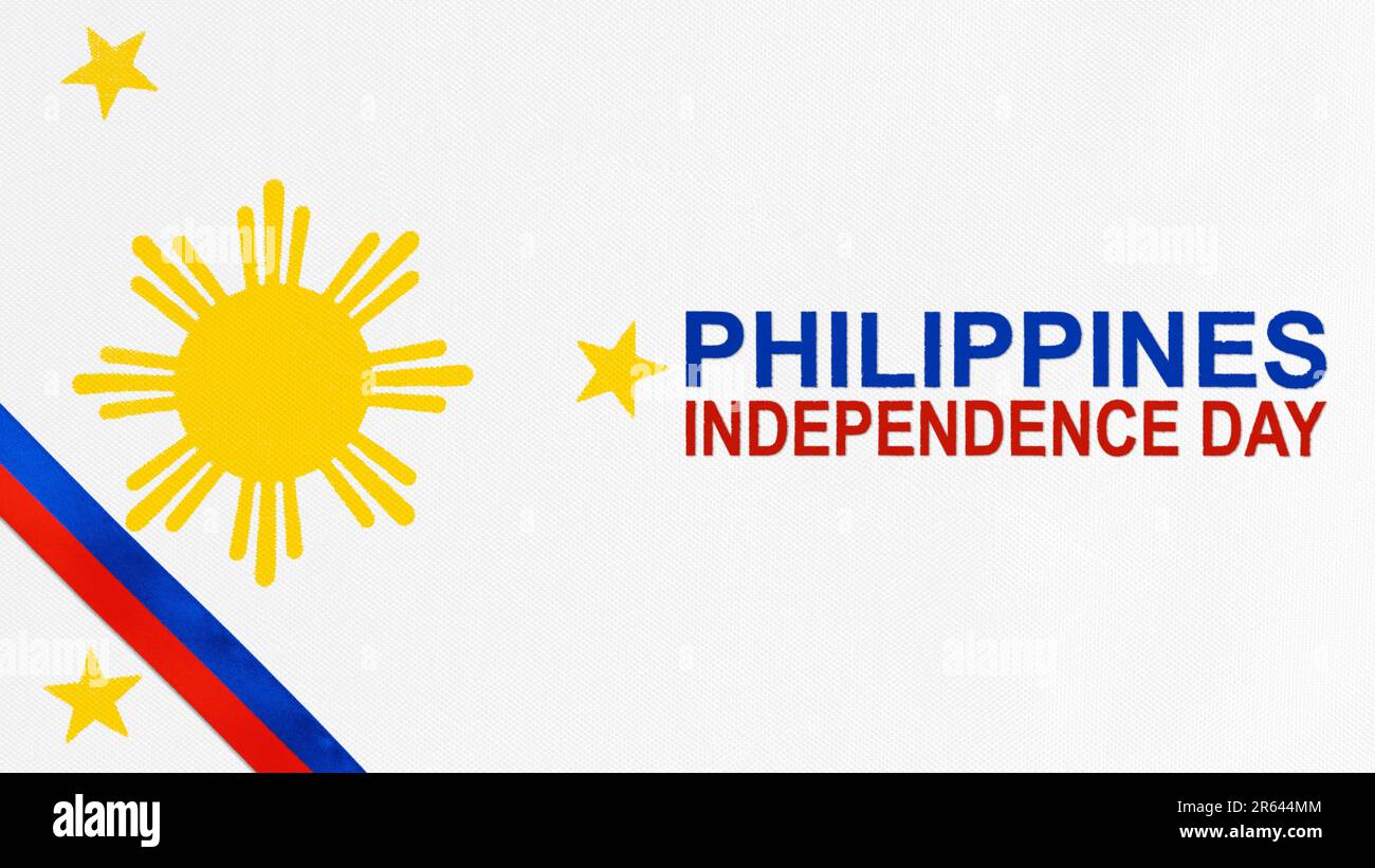 Philippine flag color. Philippines Independence Day concept Stock Photo