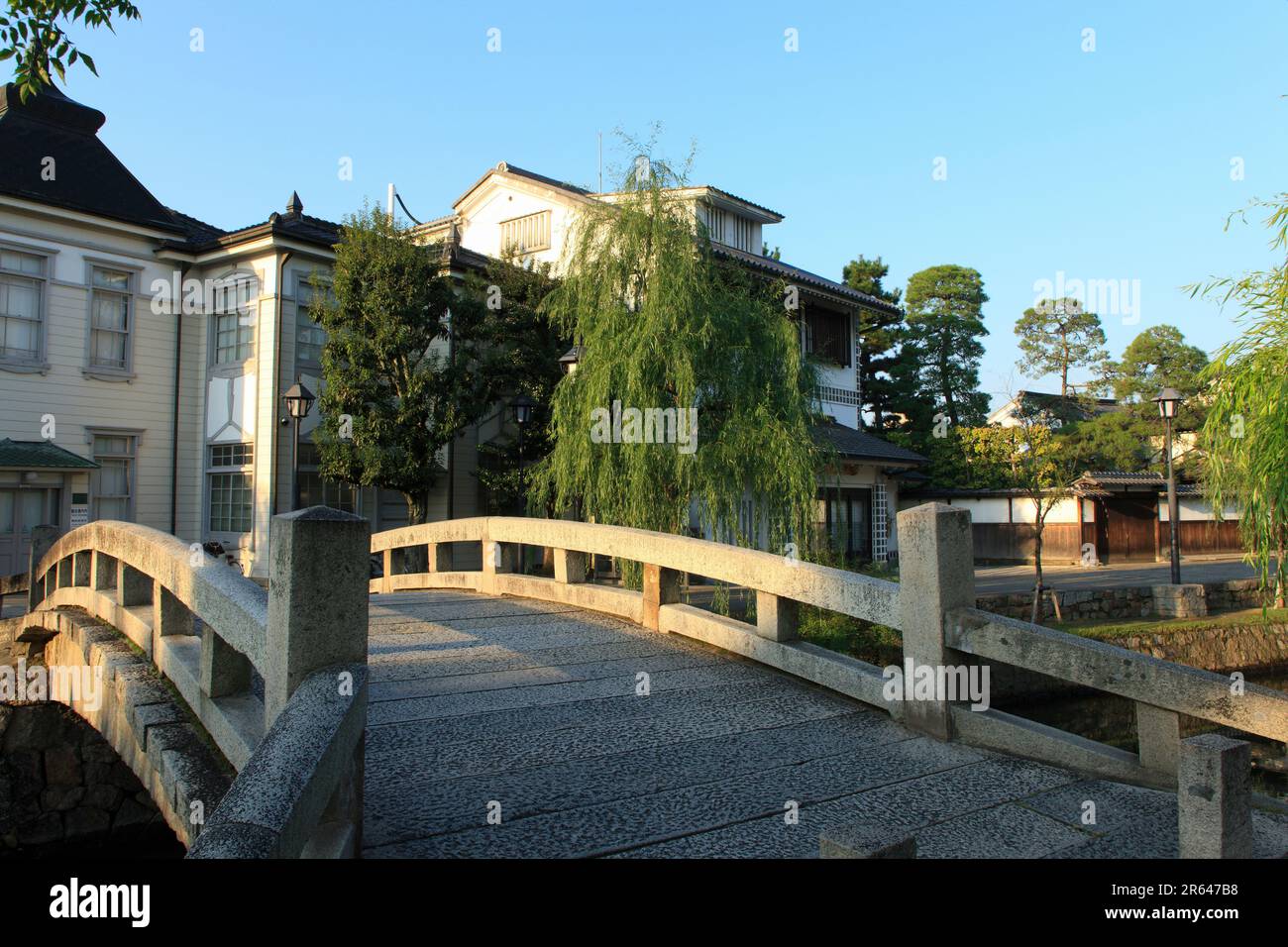 Bridge in Kurashiki Bikan Historical Area Stock Photo