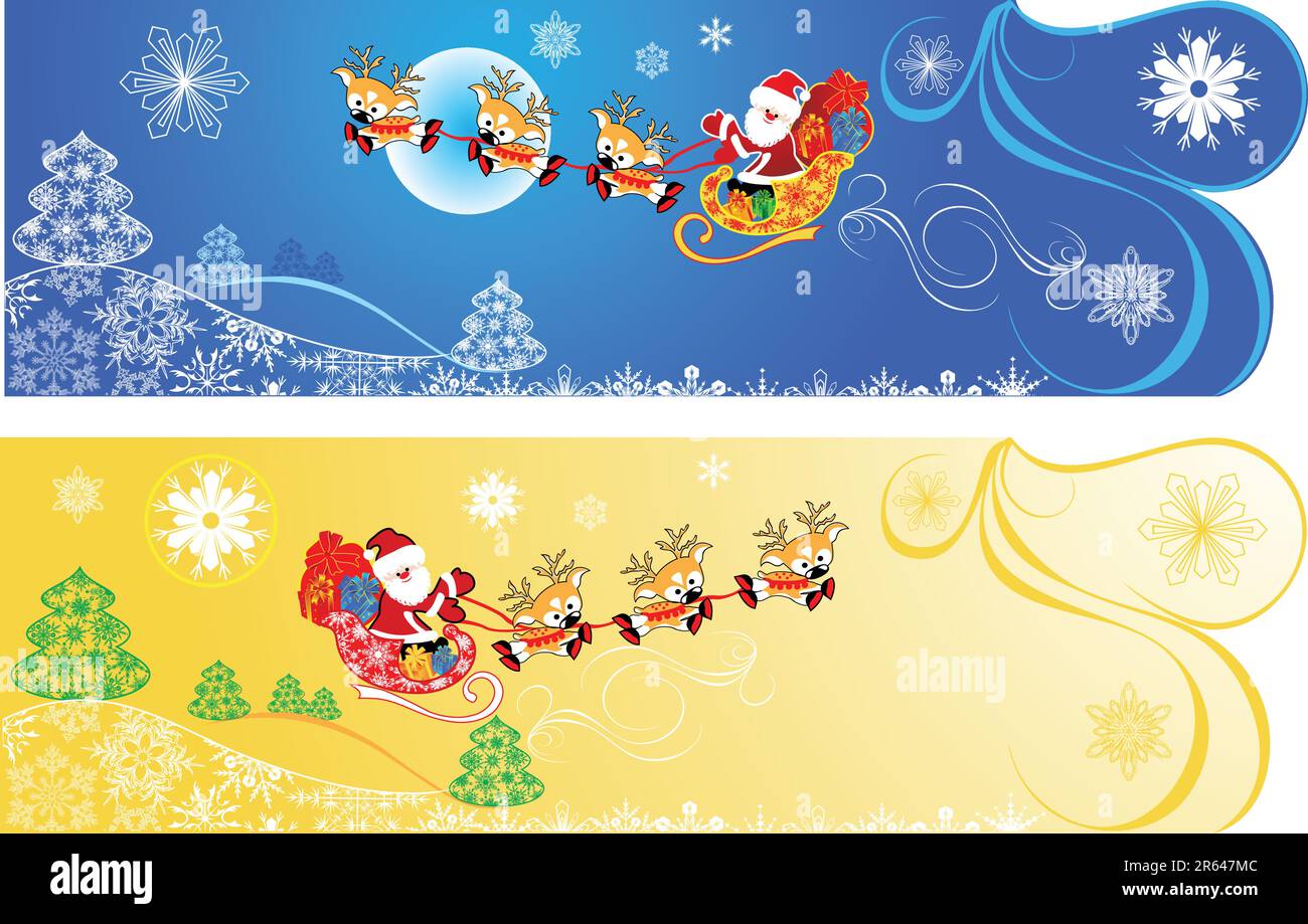Cute Christmas banners Stock Vector Image & Art Alamy