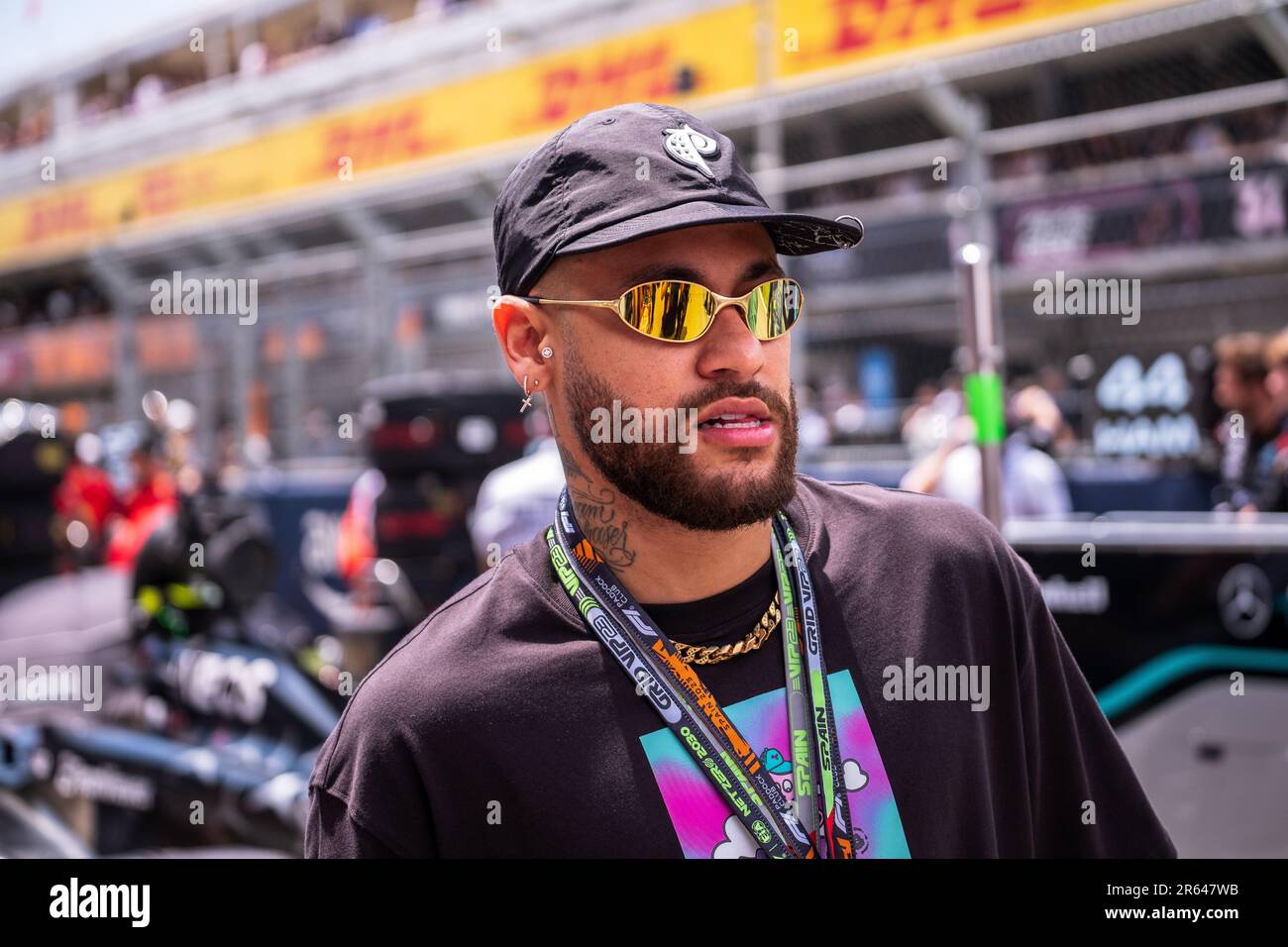 Neymar da Silva Santos Junior attends the Neymar Jr. + Michael Jordan  News Photo - Getty Images