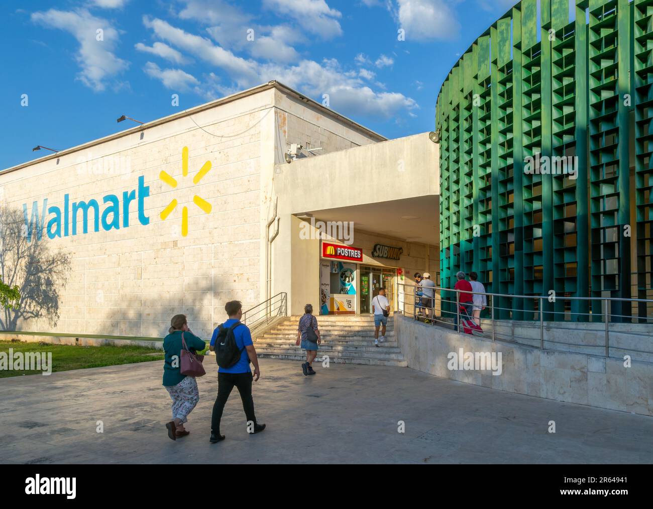 Walmart superstore shop, Paseo de Montejo, Merida, Yucatan State, Mexico Stock Photo