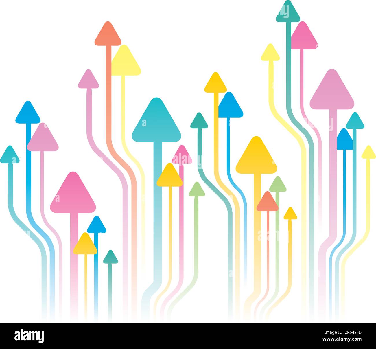 Multicolored dot background vector arrows illustration Stock Vector ...