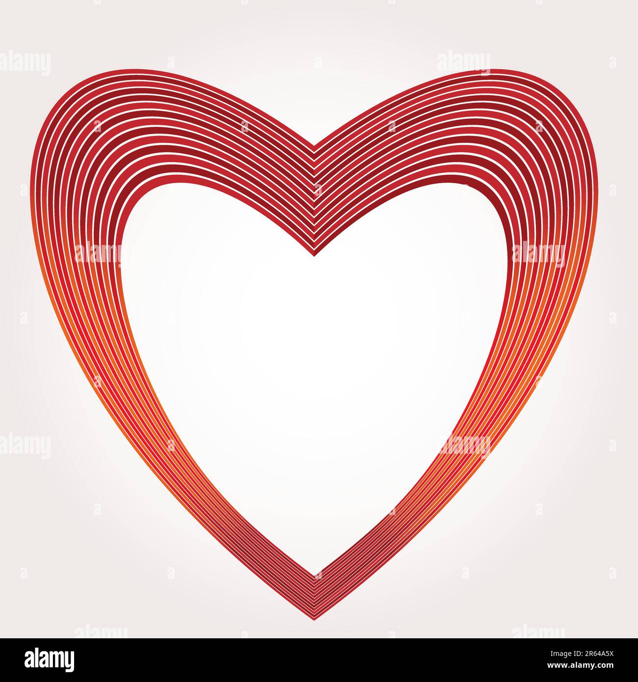 Abstract red heart - vector illustration. Valentine's day Stock Vector ...
