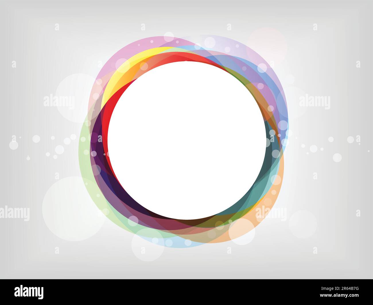 Colourful abstract background with pastel circles Stock Vector
