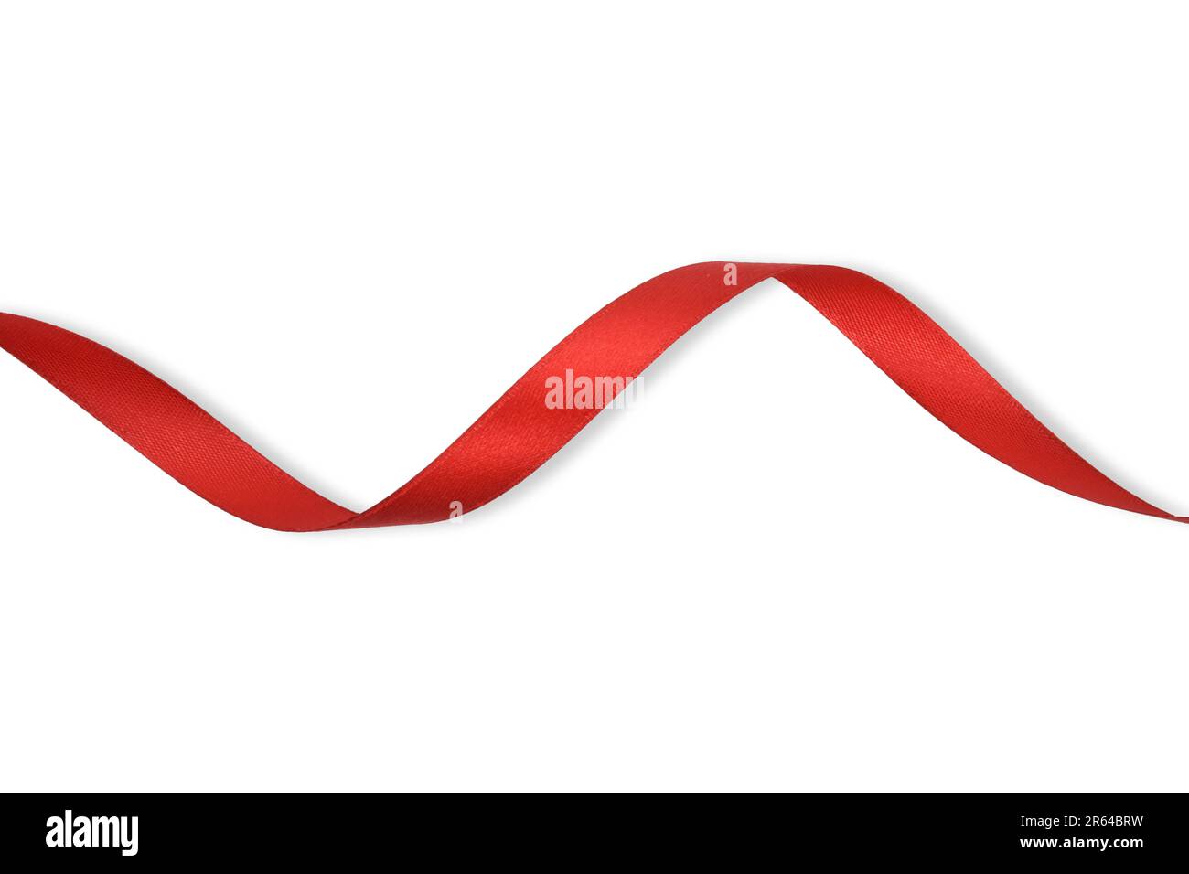 A birthday tag with a red ribbon and bow. The text 'Happy Birthday' on the  top Stock Photo - Alamy