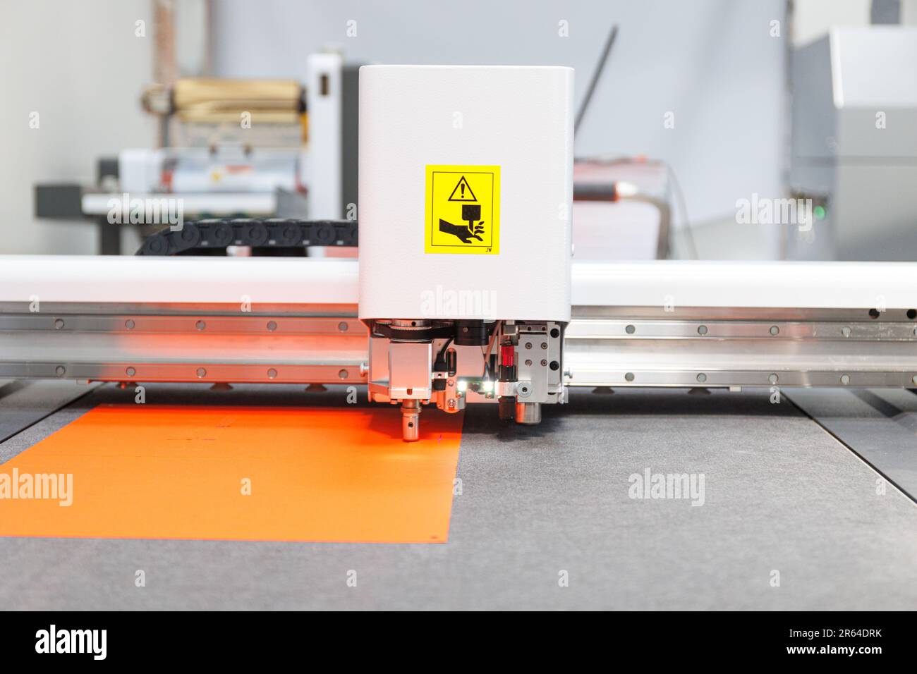Laser Material cutting machine . High quality photo Stock Photo