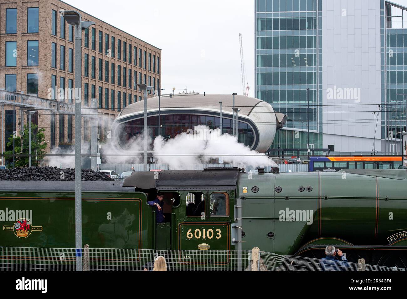 Slough, Berkshire, UK. 7th June, 2023. The iconic Flying Scotsman Steam