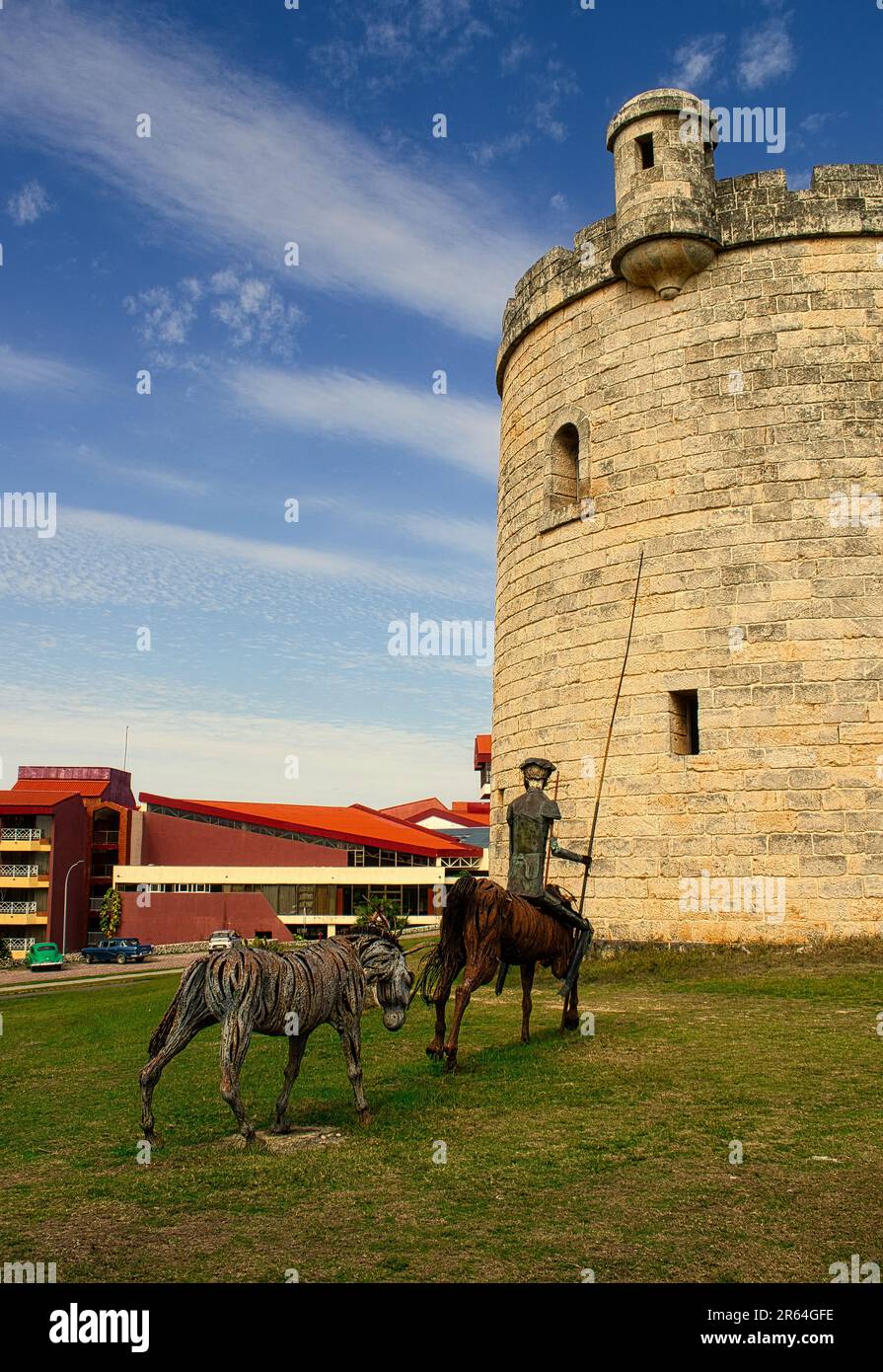 The Old Tower in Varadero with the sculpture of Don Quixote. Cuba Stock  Photo - Alamy