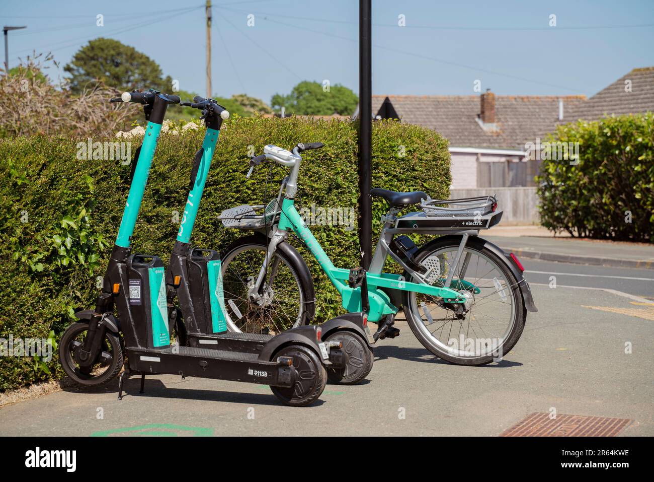 Isle of wight electric scooter hires stock photography and images Alamy