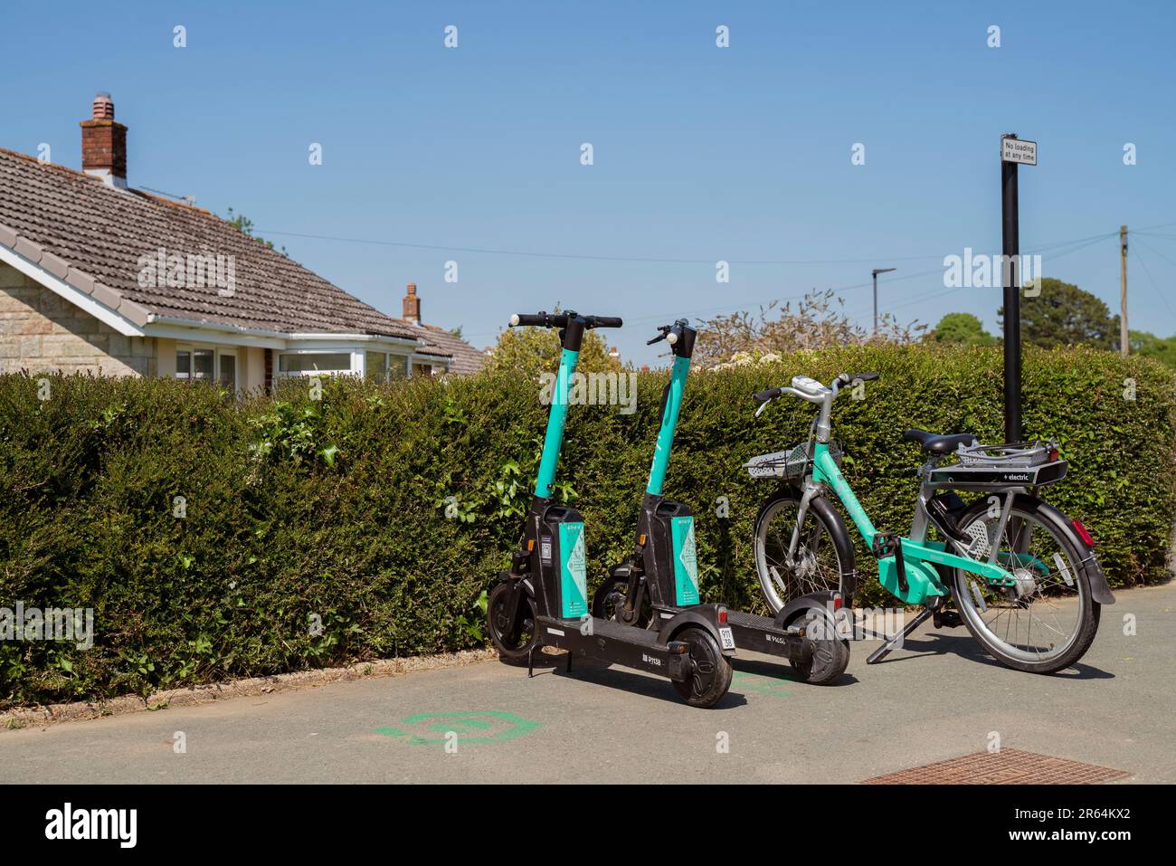 Isle of wight electric scooter hires stock photography and images Alamy