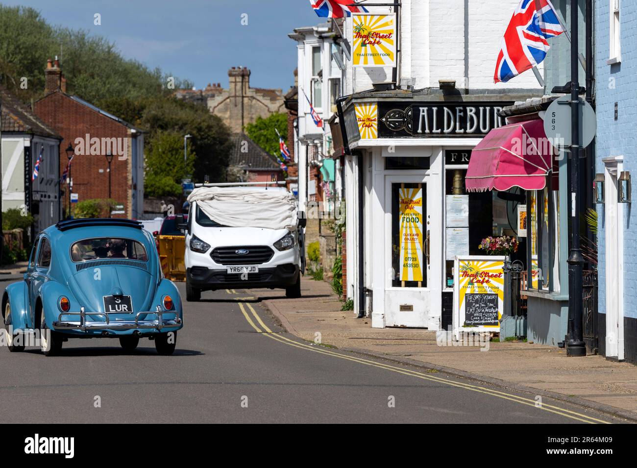 Aldeburgh high street Suffolk UK Stock Photo