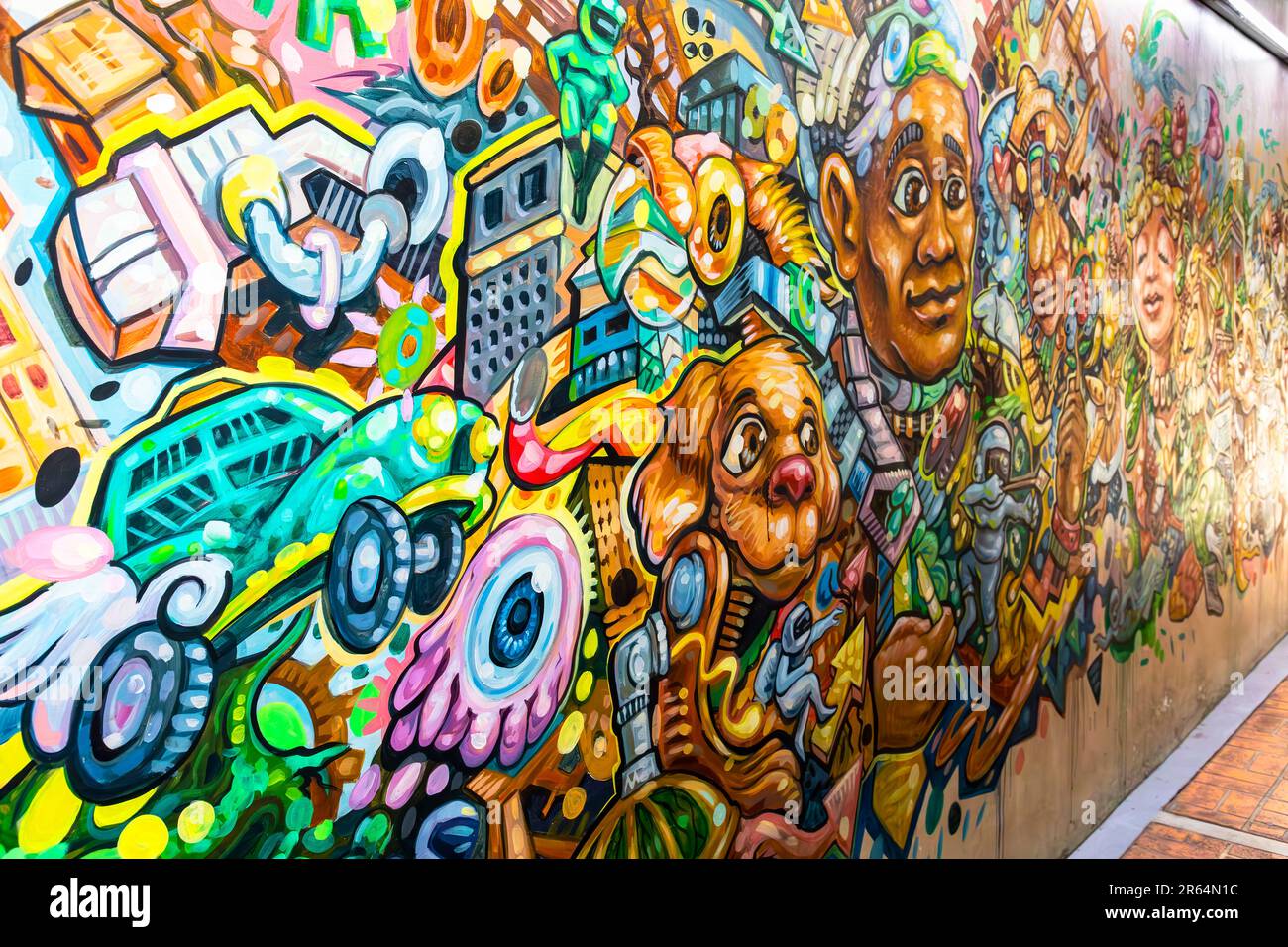 Graffiti along Dela Rosa Walkway, Makati City, Manila, Philippines