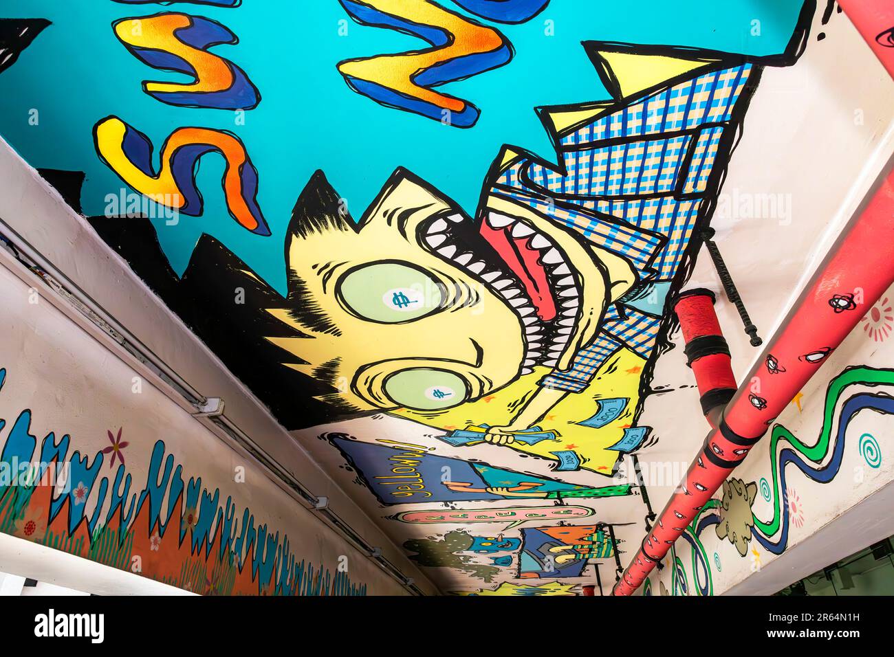 Graffiti along Dela Rosa Walkway, Makati City, Manila, Philippines