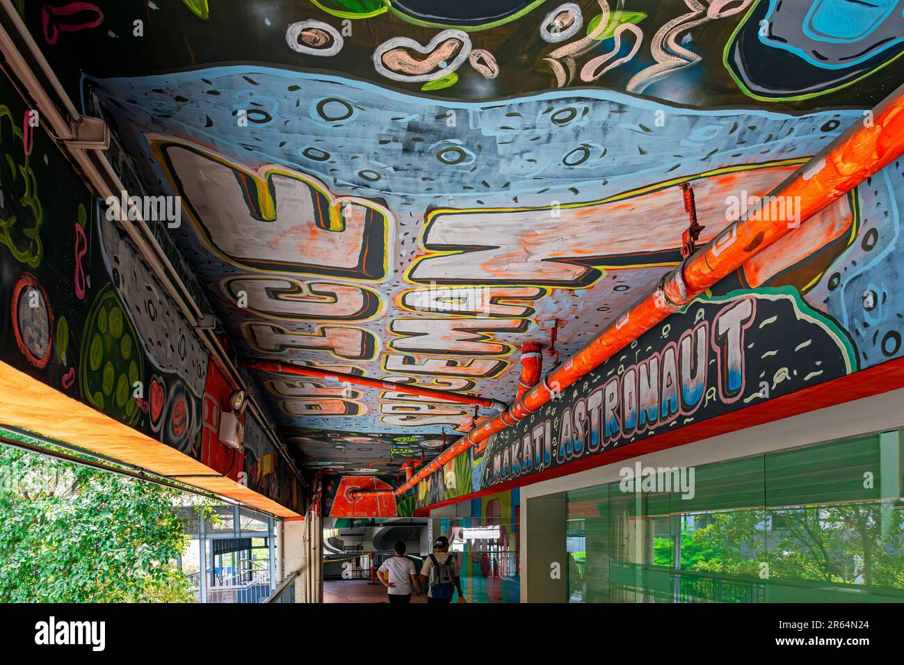 Graffiti along Dela Rosa Walkway, Makati City, Manila, Philippines