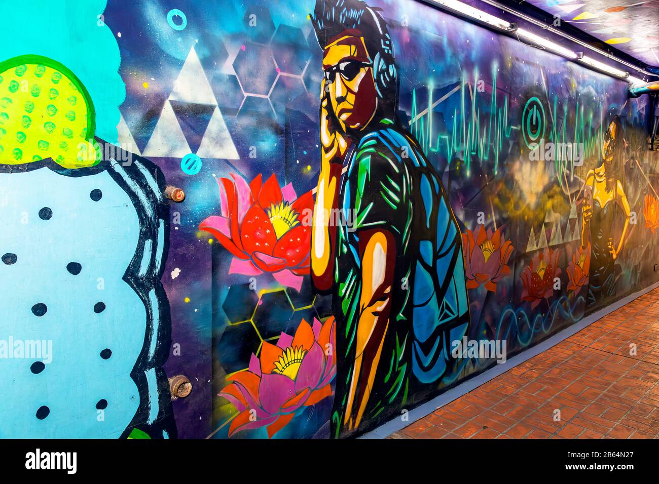 Graffiti along Dela Rosa Walkway, Makati City, Manila, Philippines