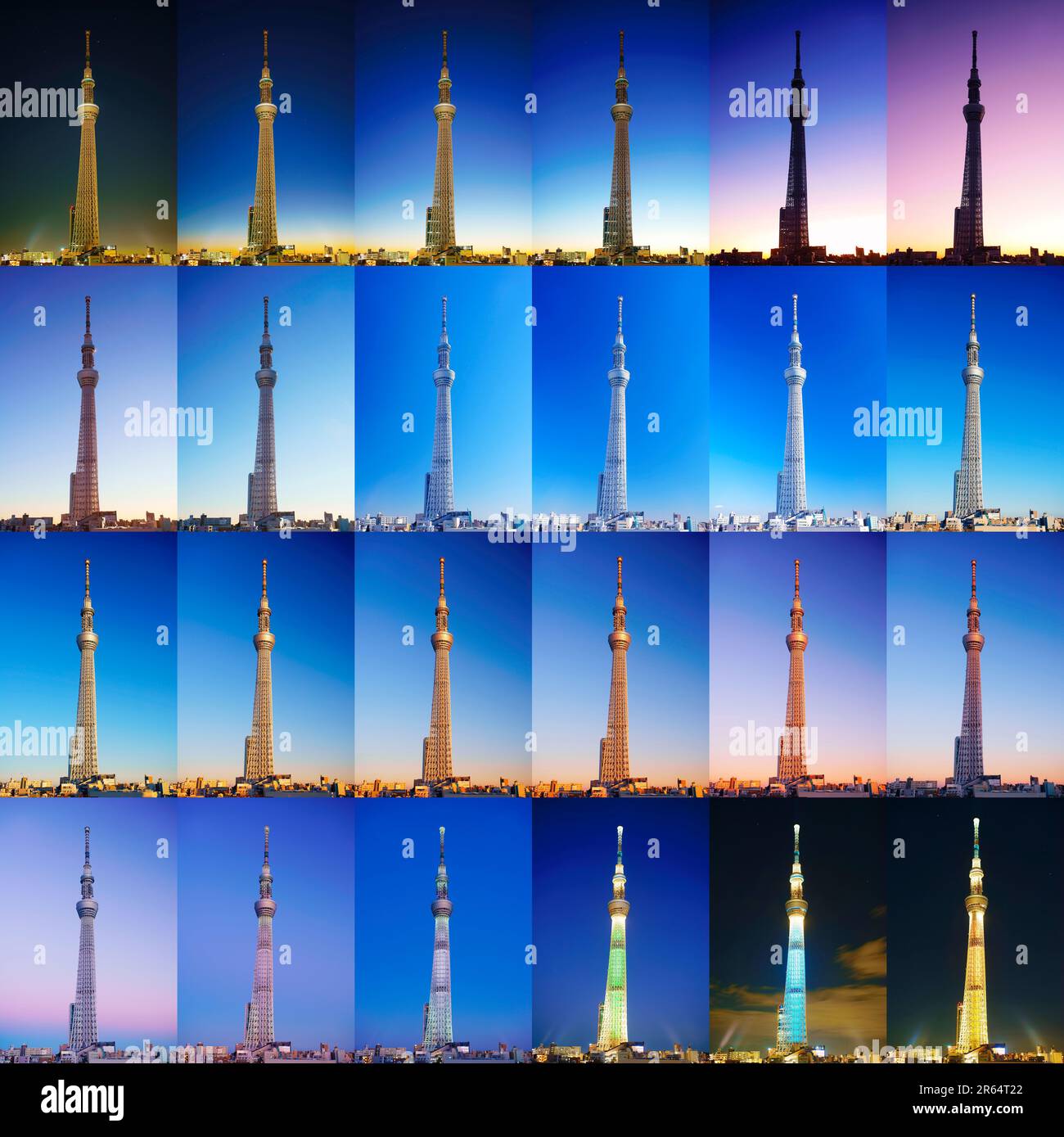 First day of Tokyo Sky Tree Stock Photo