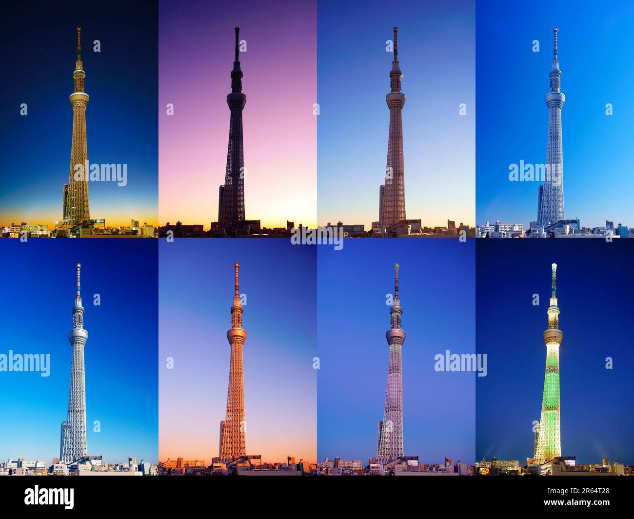 First day of Tokyo Sky Tree Stock Photo