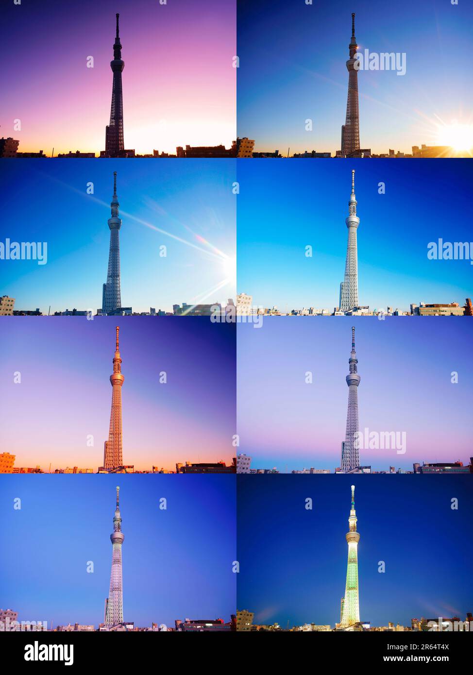 First day of Tokyo Sky Tree Stock Photo