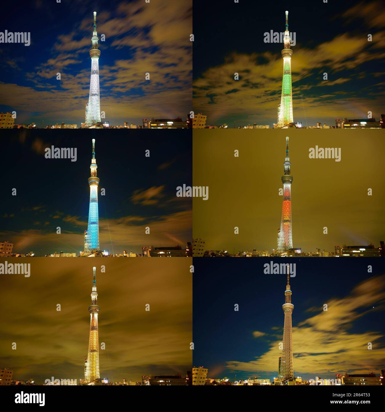 Tokyo skytree lit up night hi-res stock photography and images - Alamy