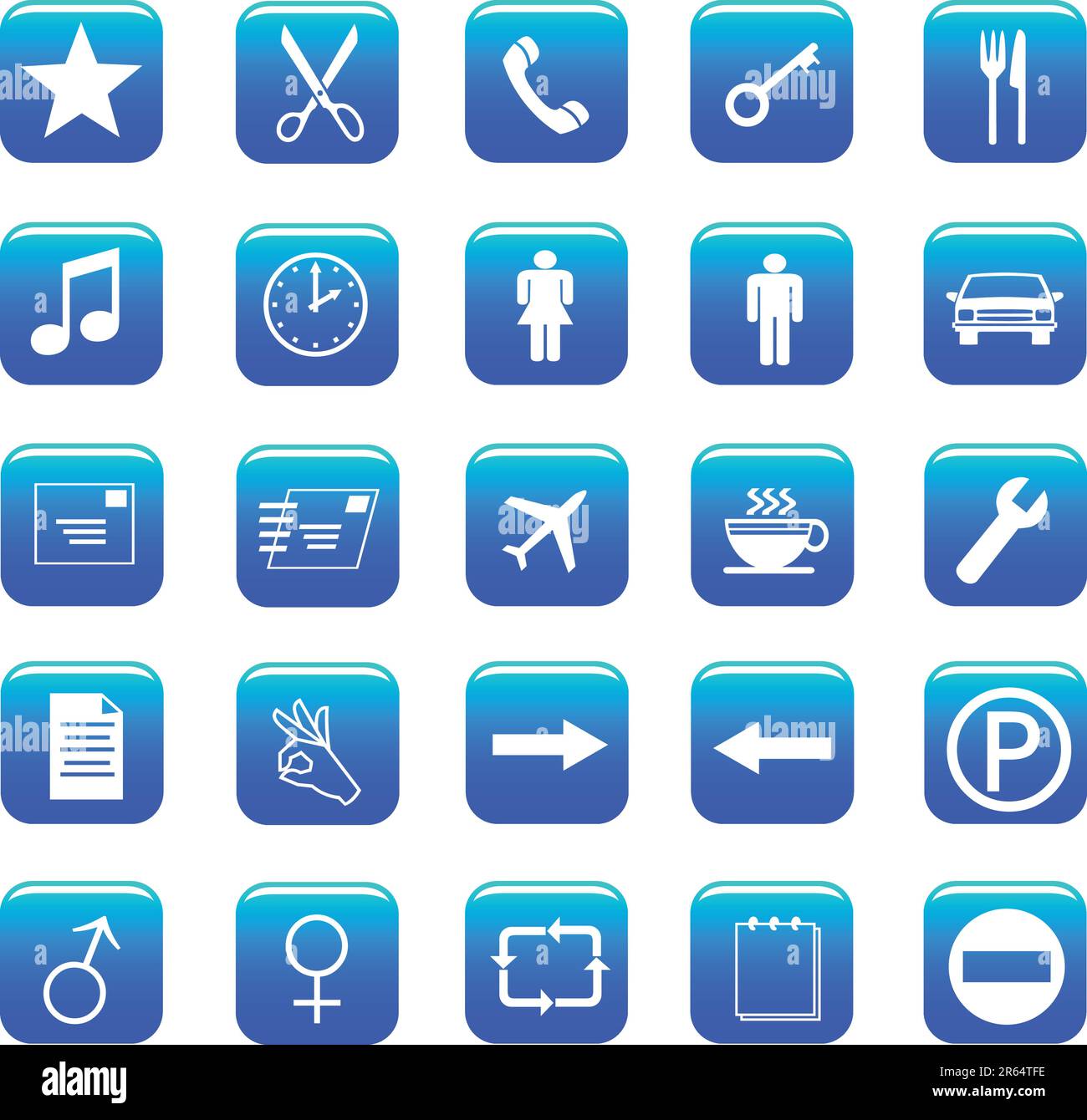 Sphere button mail set hi-res stock photography and images - Alamy