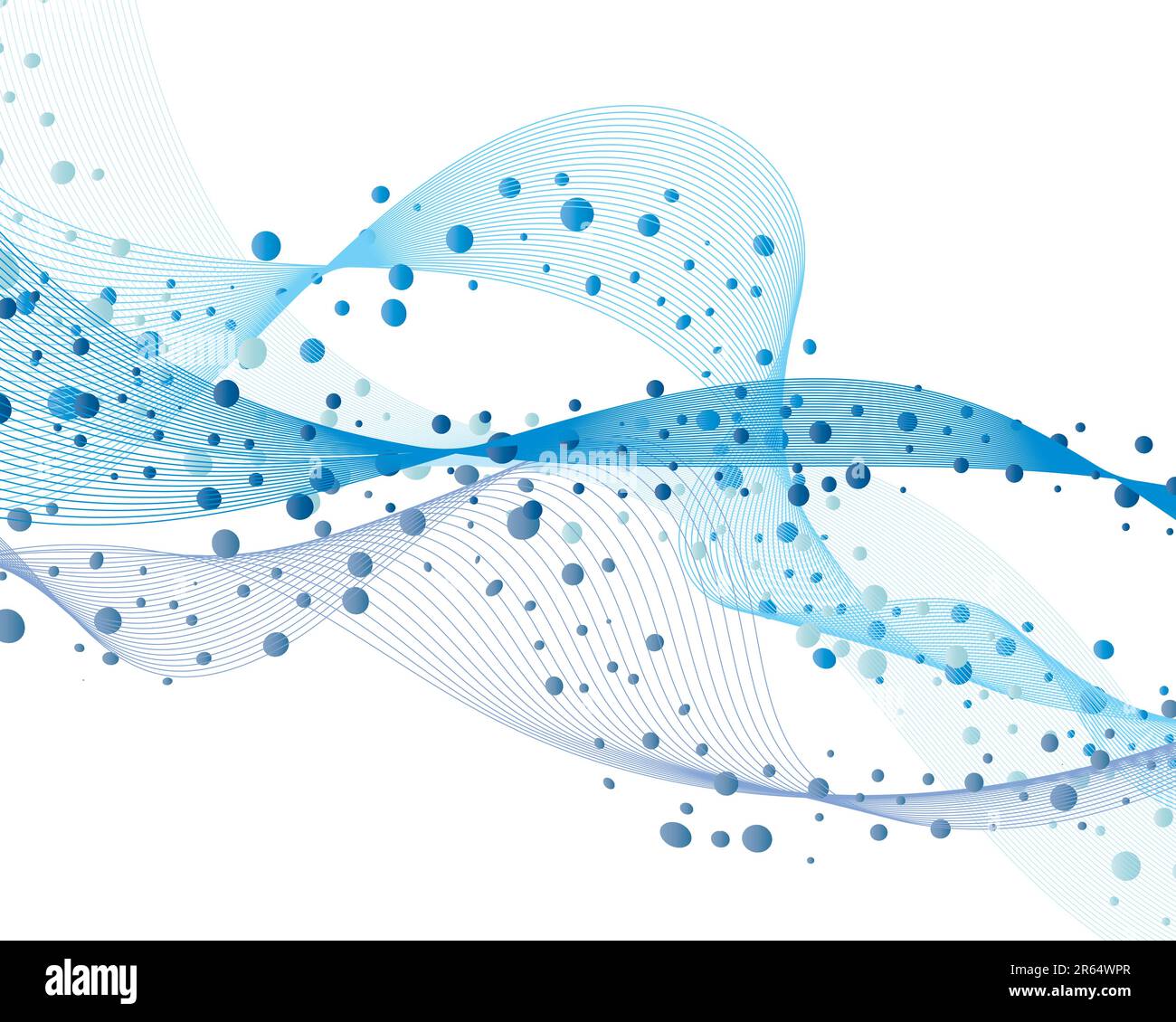 Abstract water vector background with bubbles of air Stock Vector Image ...