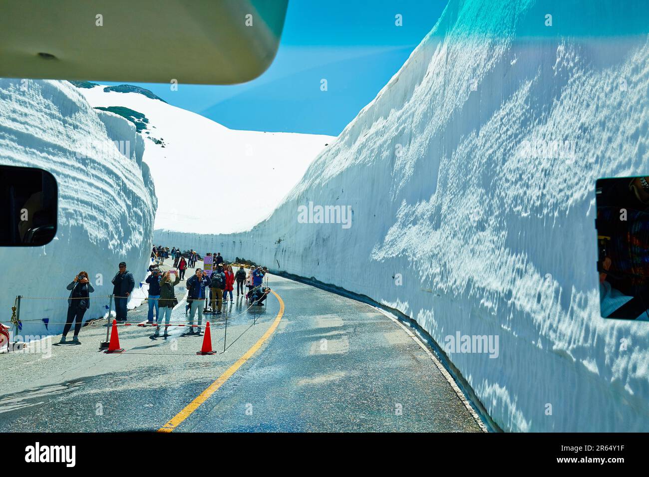 Tateyama Kurobe Alpine Route Stock Photo