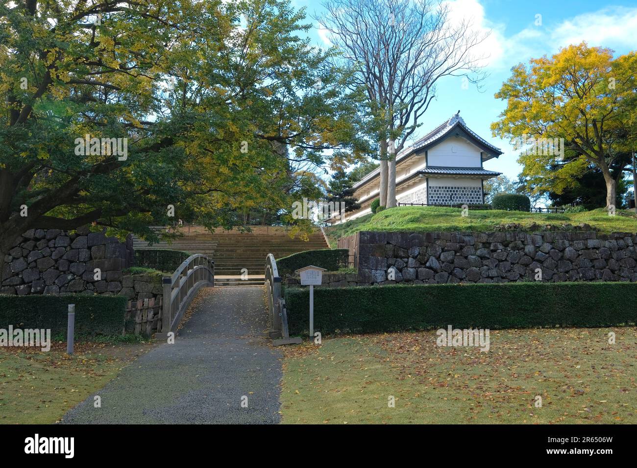 Kanazawa Castle Sanjuken Nagaya Stock Photo