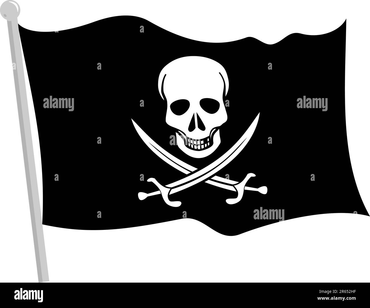 A Black Pirate Flag With Pole Stock Vector Image Art Alamy a-black-pirate-flag-with-pole-stock-vector-image-art-alamy