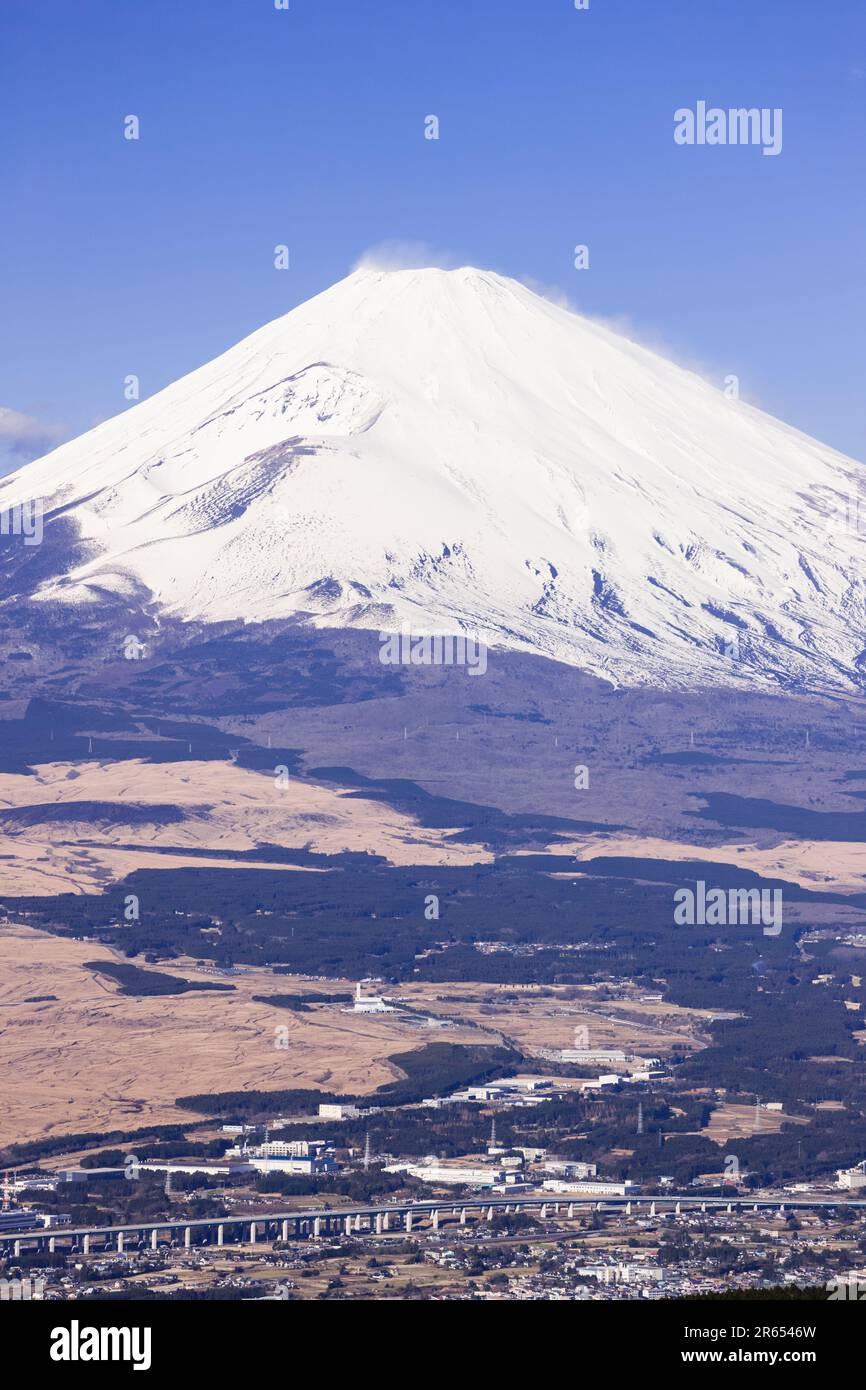 View of Mount Fuji from Ashinoko skyline Stock Photo Alamy