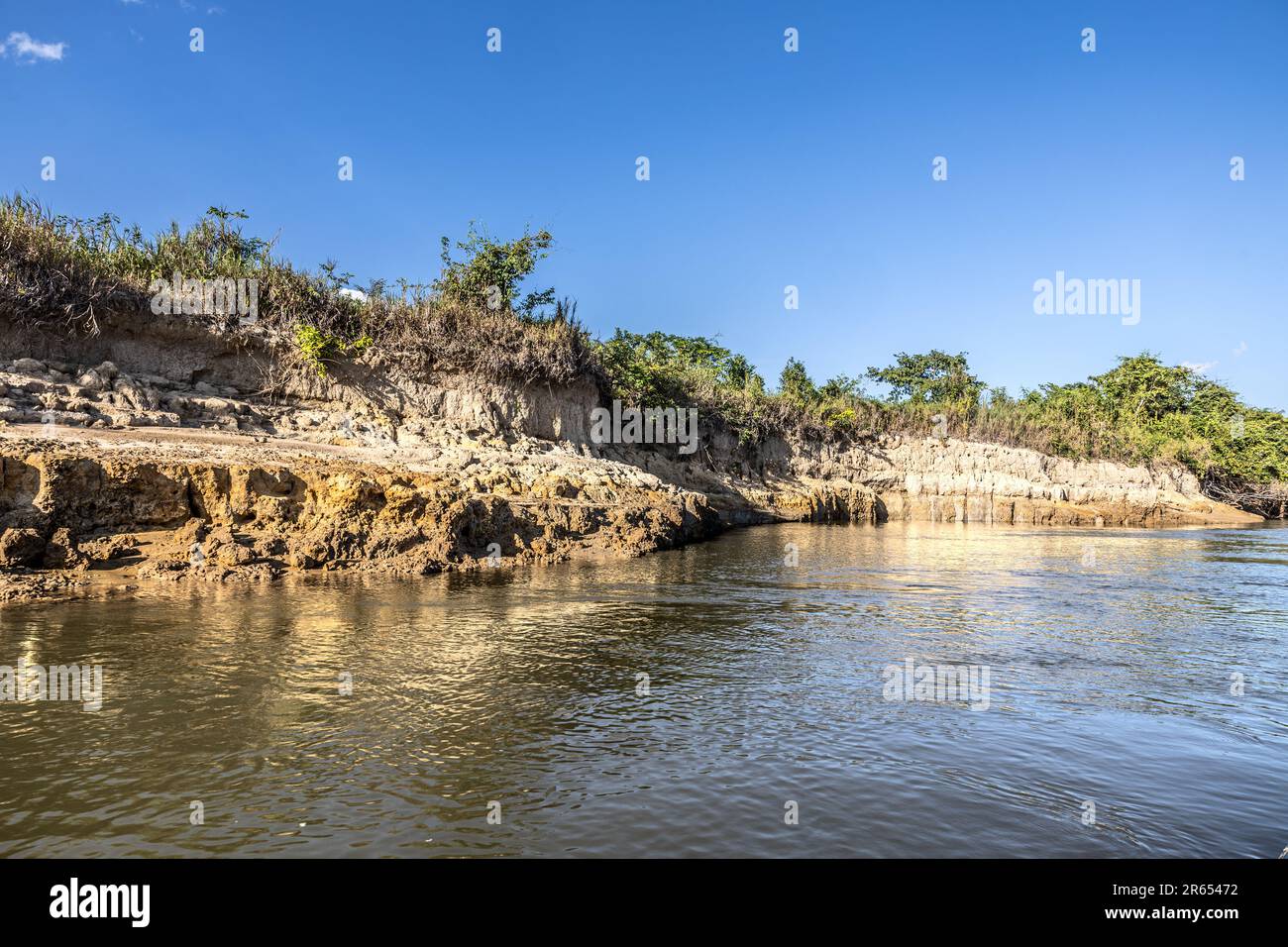 Rupununi River, Rupununi Savannah,  Upper Takutu-Upper Essequibo region, Guyana Stock Photo