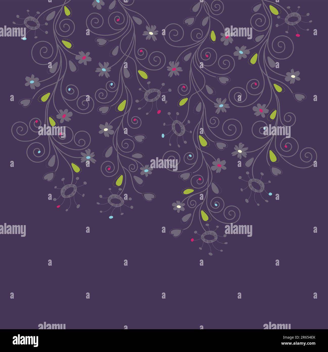 Dark purple floral background vector illustration Stock Vector Image ...
