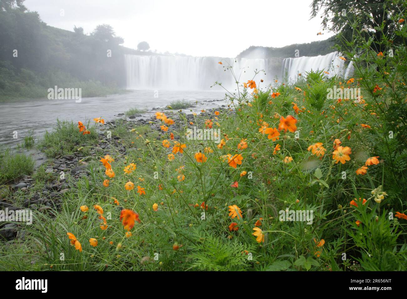 Harajiri no taki waterfall Stock Photo