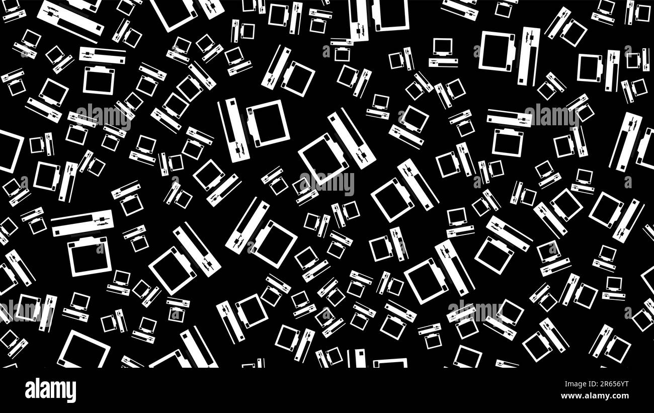 The texture pattern is seamless from old black and white retro hipster