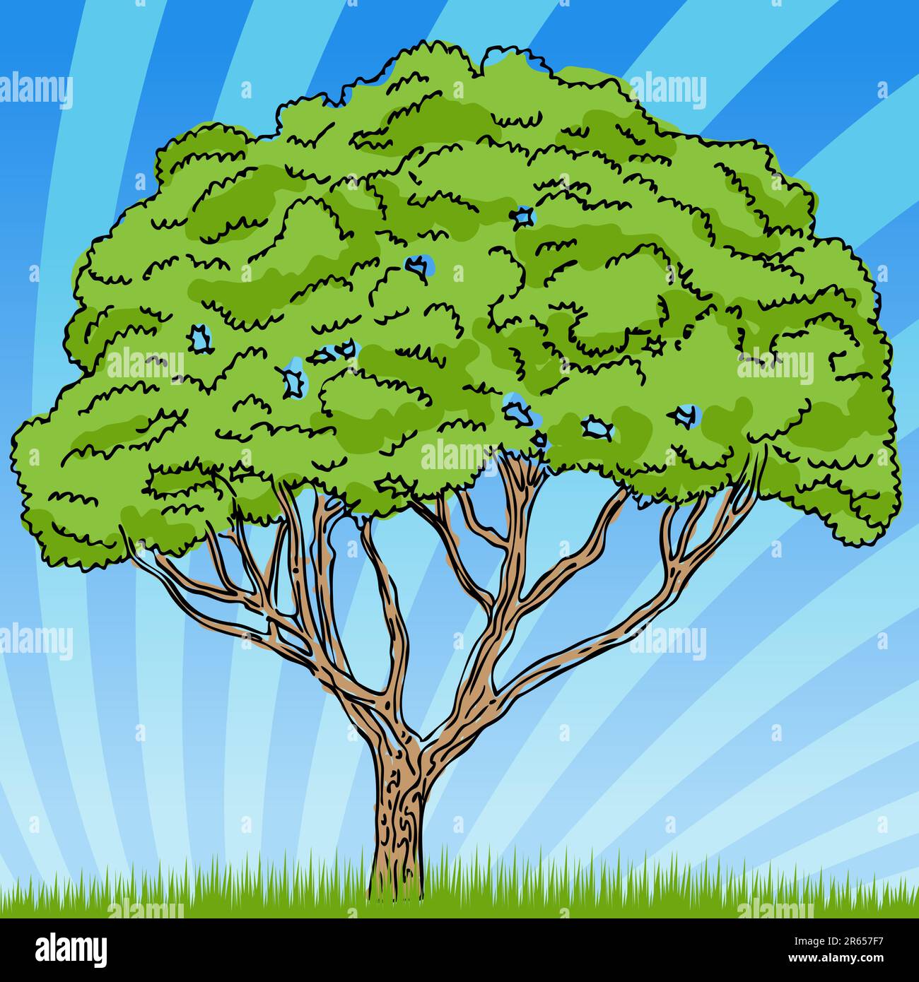 An image of a tree with background Stock Vector Image & Art - Alamy