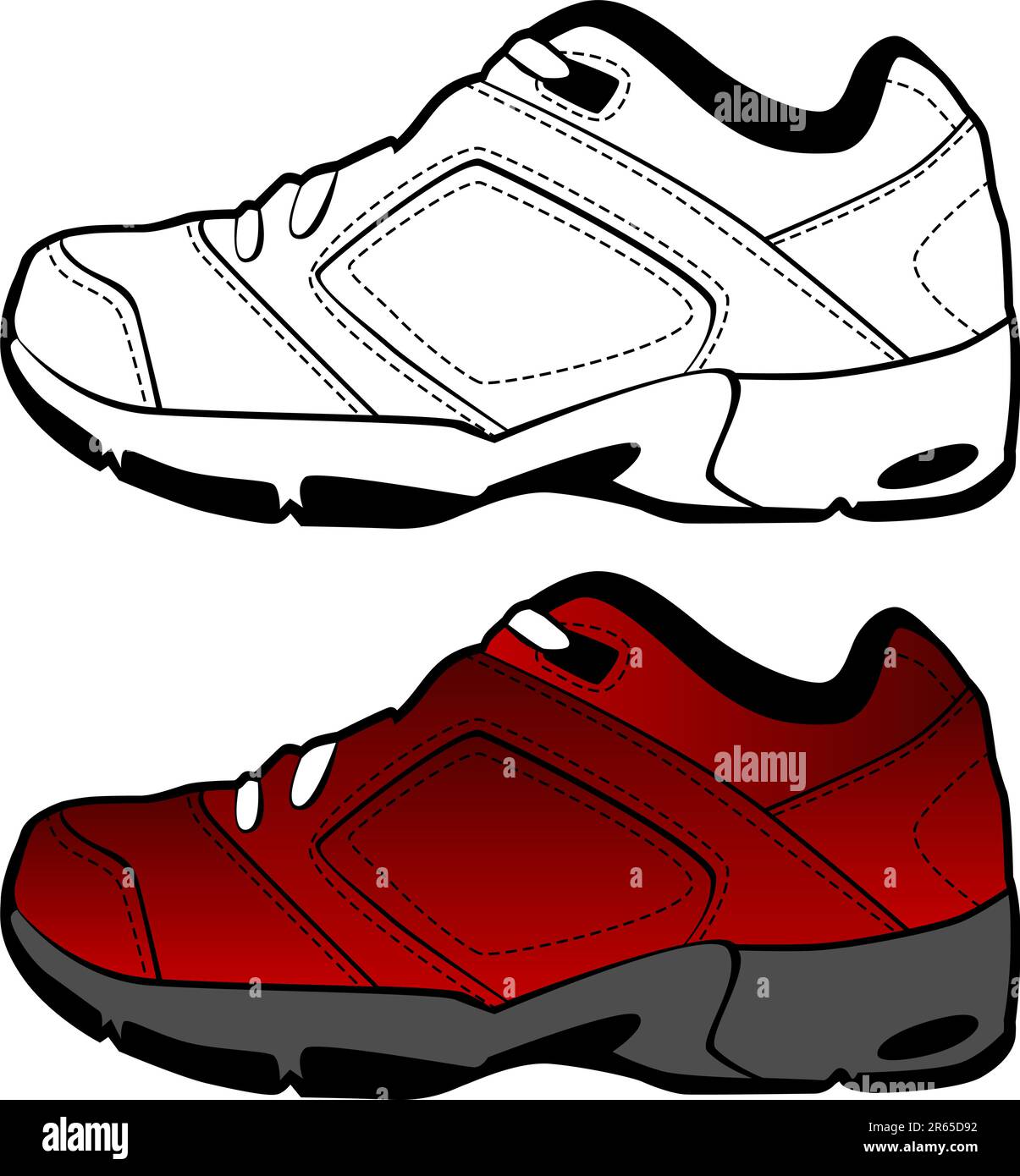 Red tennis shoe hi-res stock photography and images - Alamy