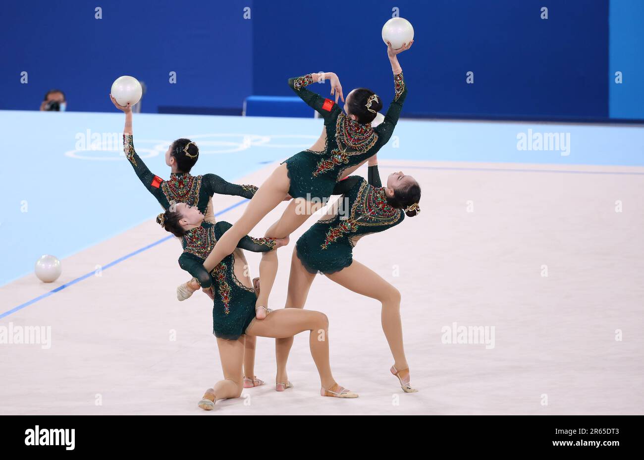 AUG 8, 2021 Tokyo, Japan Guo Qiqi, Hao Ting, Huang Zhangjiayang, Liu