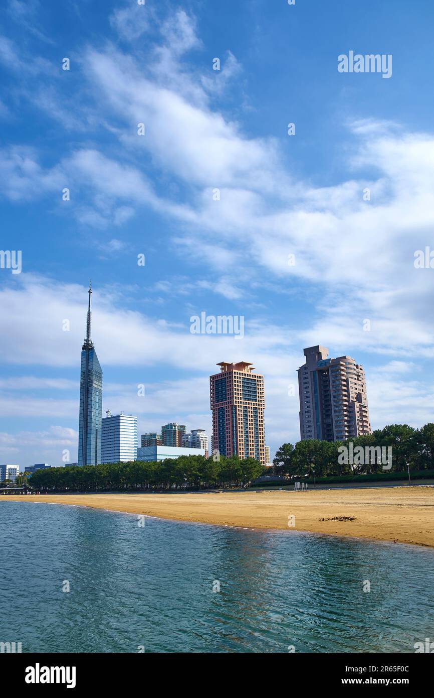 The Seaside Momochi Beach Park Stock Photo Alamy