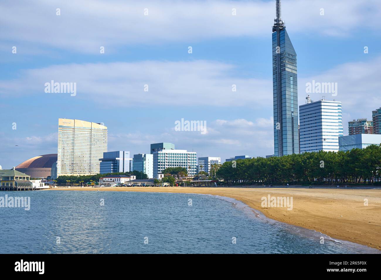 The Seaside Momochi Beach Park Stock Photo Alamy