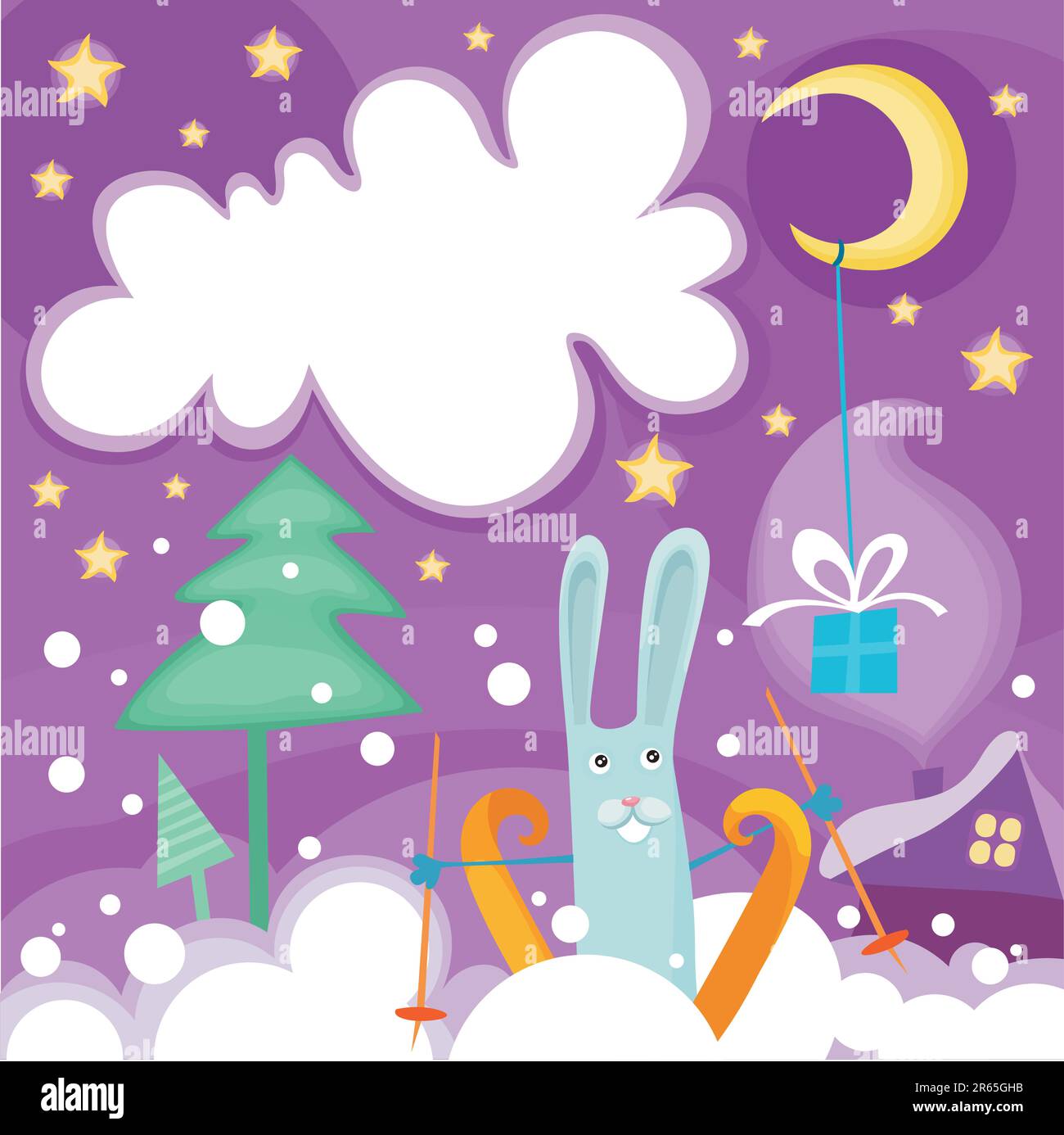 vector illustration of a christmas card Stock Vector Image & Art - Alamy