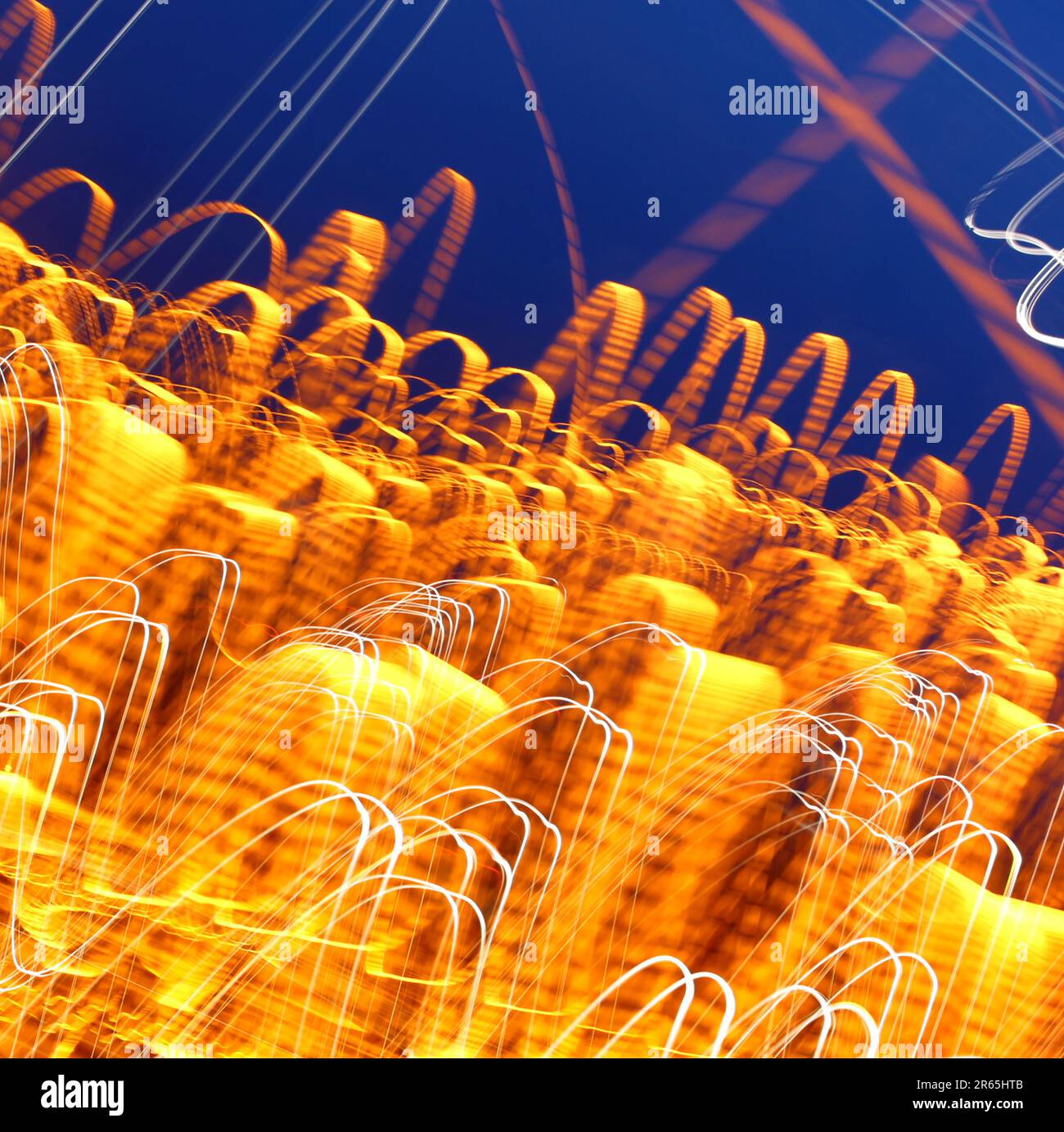 Blue and orange abstract art hi-res stock photography and images - Alamy