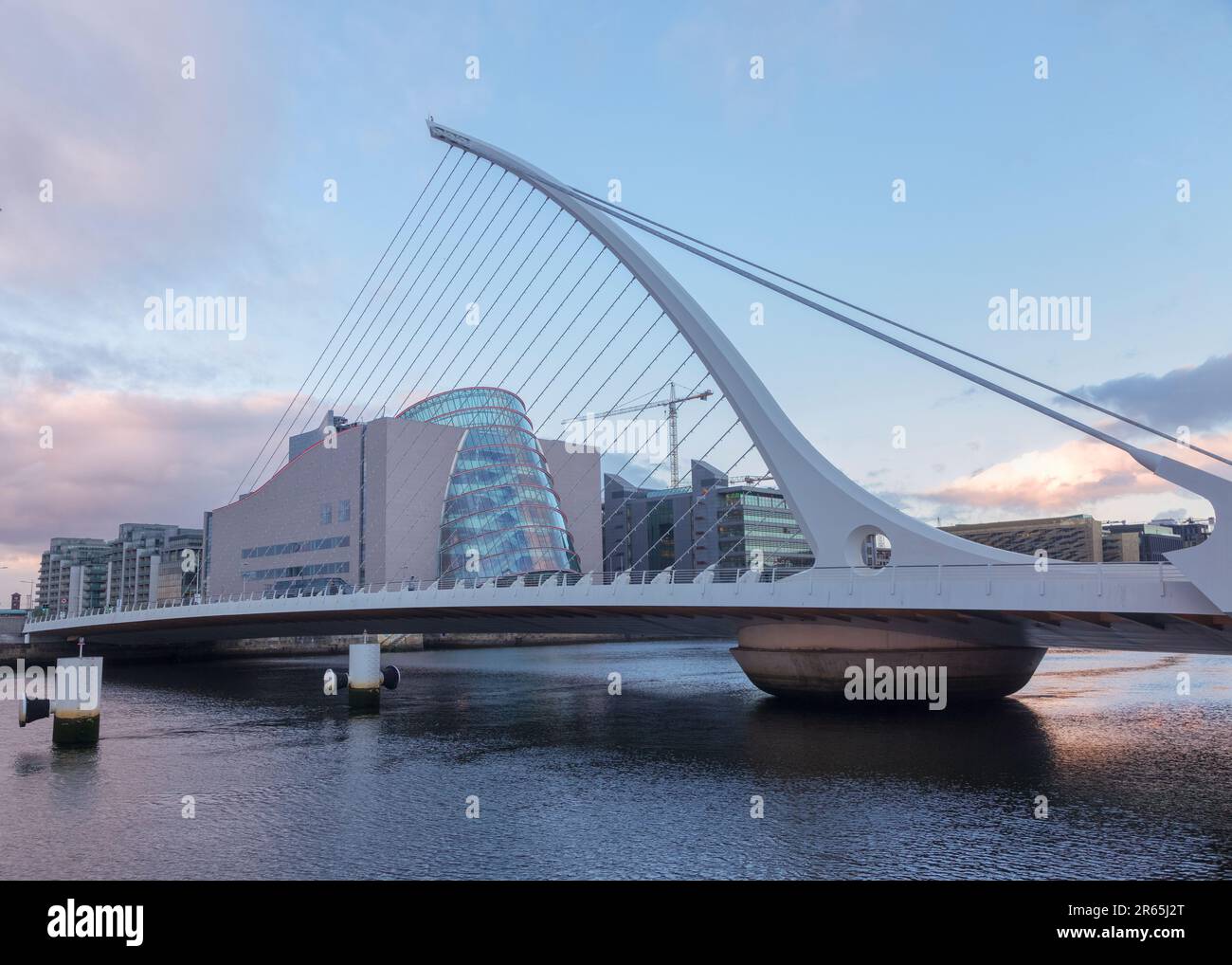 Samuel Beckett Bridge And The Convention Centre Dublin Dublin Ireland 