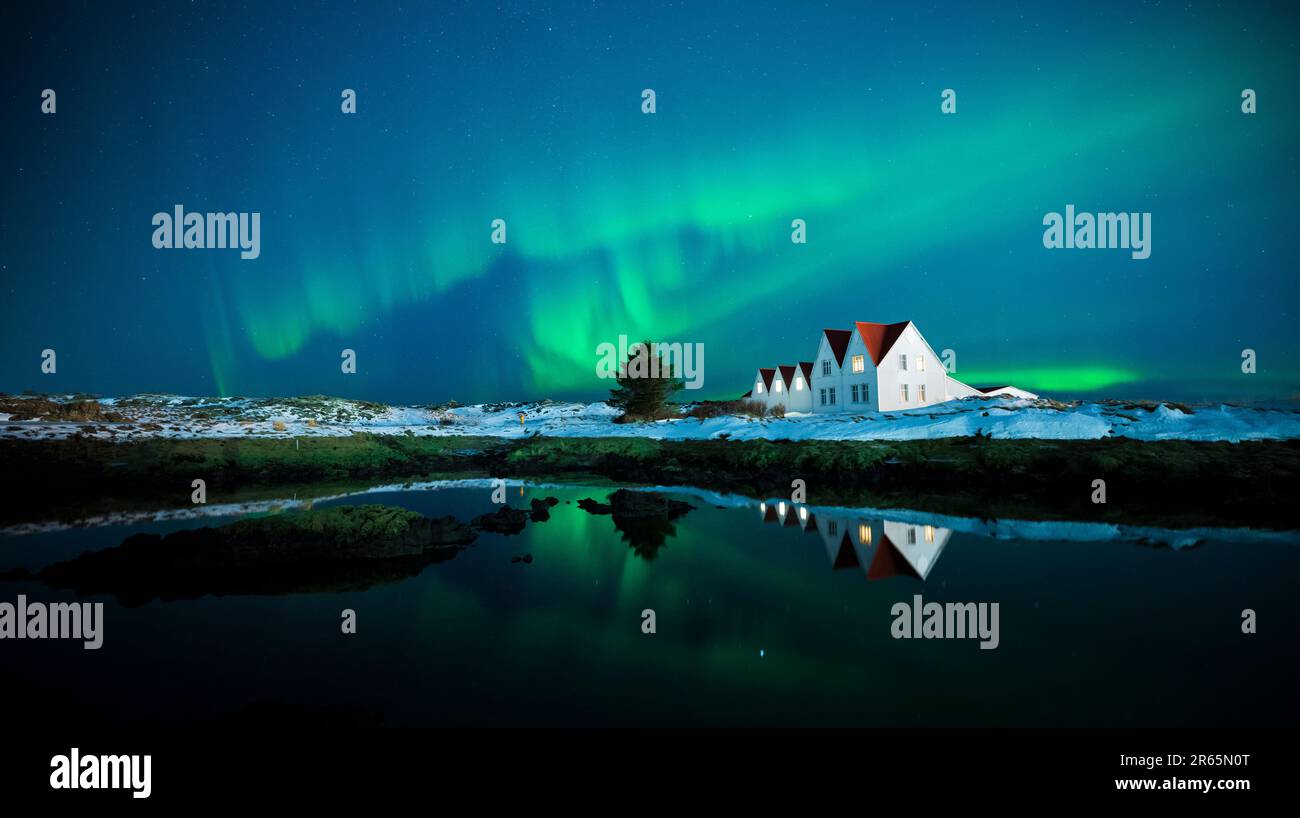 Northern lights starry sky hi-res stock photography and images - Alamy