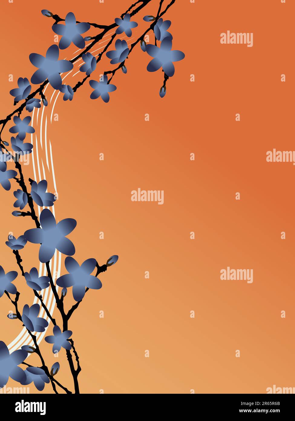 Dark blue flower background, background Stock Vector Image & Art Alamy